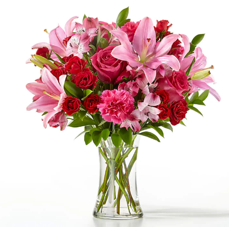 In Love Bouquet (Rose, Lily, Alstroemeria, Carnation)