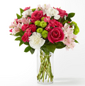 Sweet & Pretty Bouquet (Alstro, Mums, Roses, Greenery)