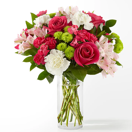 Sweet & Pretty Bouquet (Alstro, Mums, Roses, Greenery)