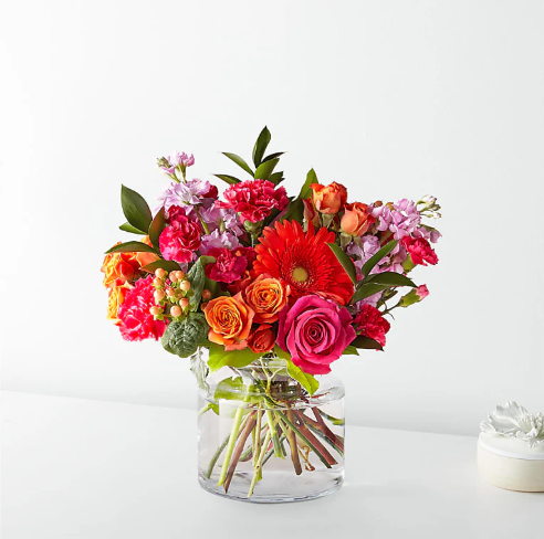 Fiesta Bouquet (Gerbera, Roses, Greenery)