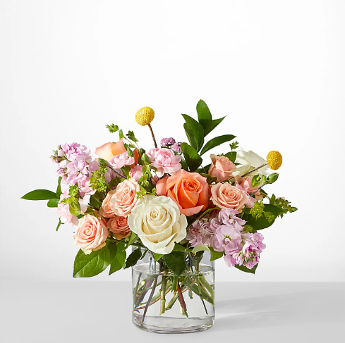 French Market Bouquet (Roses, Stock, Greenery)