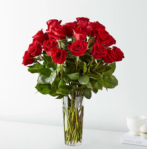 Long Stem Red Rose Bouquet, 12st