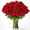 Fifty Long Stem Red Roses
