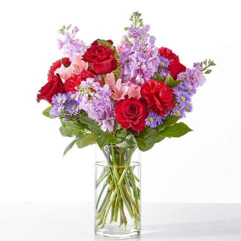 Your Majesty Bouquet (Stock, Roses, Aster)