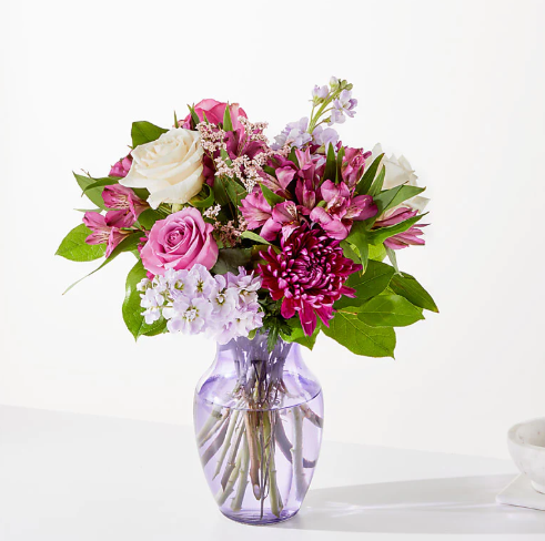 Amethyst Dreams Bouquet (Rose, Alstro, Stock)