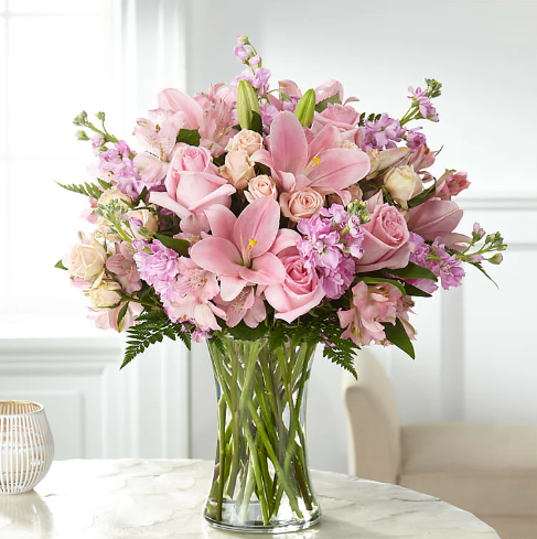 Wishes & Blessings Bouquet (Lily, Stock, Rose, Alstro)